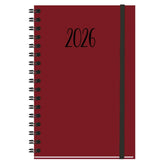 AGENDA ANUAL 2026 NATURE D13 WIREO TAPA DURA TELA ROJO DP | MYRGA